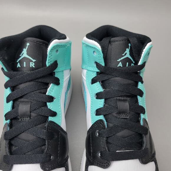 Nike Air Jordan 1 Mid Tropical Twist Igloo Black (554725-132)Youth Size 5 - Picture 5 of 10